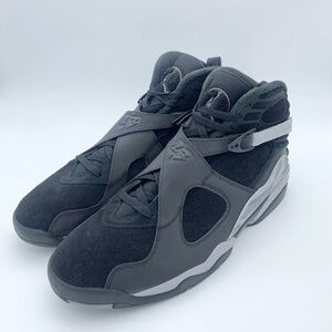 Nike Air Jordan 8 Retro Winter Black Metallic Silver FD1334-001 Men's Size 16